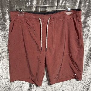 Kenneth Cole Reaction Brick Red Flat Front Shorts